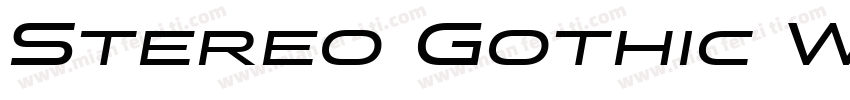 Stereo Gothic W01 550字体转换